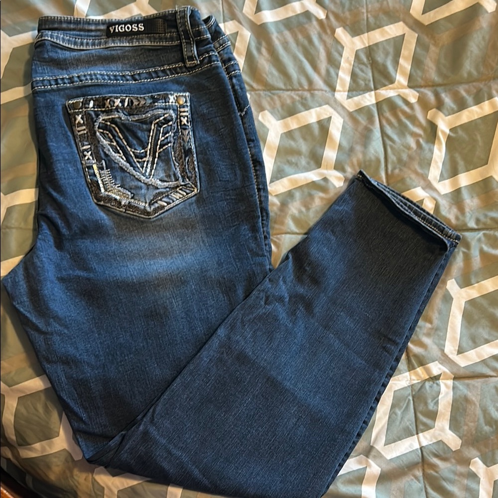 Vigoss Women's Dark Blue Skinny Jeans